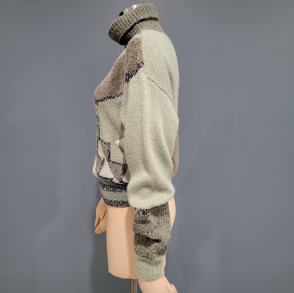 Vtg Carole Little Hand Knit sweater M/L - Picture 6 of 7